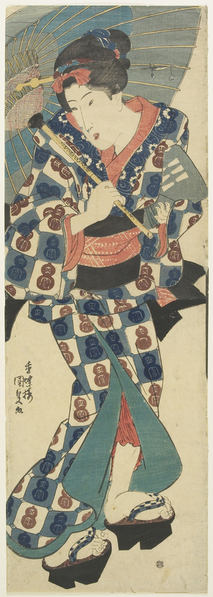 (Young Girl with Umbrella), c. 1830-1844
