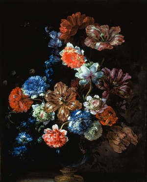 Flower still life, 1696 (oil on canvas)