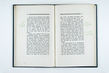 Gradiva: A Pompeiian Fancy, by Wilhelm Jensen, published 1903, with many markings and annotations by Sigmund Freud