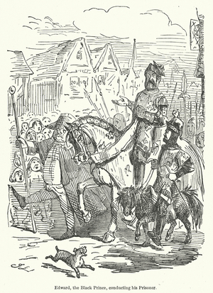Edward, the Black Prince, Conducting his Prisoner (engraving)