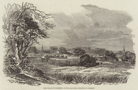 The Village of Schestedt, on the Road from Schleswig to Osterade (engraving)