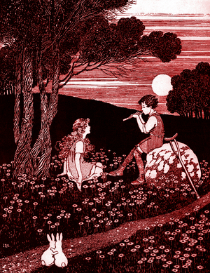 The piper- Child playing