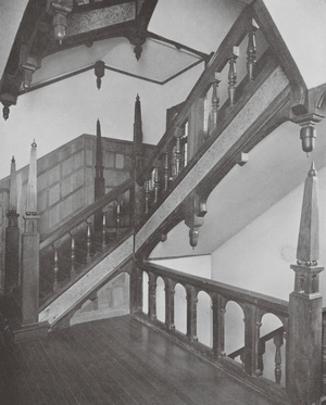 The East Staircase, Astonbury (b/w photo)