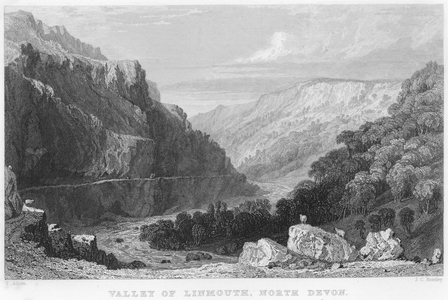 Valley of Linmouth, North Devon (engraving)