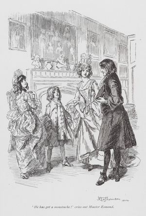 Illustration for The History of Henry Esmond by William Makepeace Thackeray (litho)