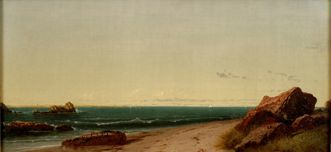On the Narragansett Coast, 1864 (oil on canvas)