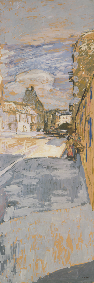 La Rue, 1908 (oil over charcoal on paper laid down on panel)