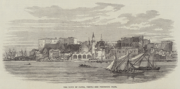 The Town of Canea, Crete (engraving)