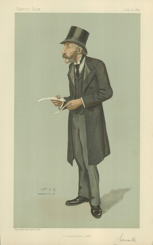 Sir Henry Hoyle Howarth (colour litho)