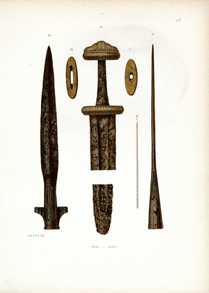 Early Medieval Weapons (780-850) (chromolitho)