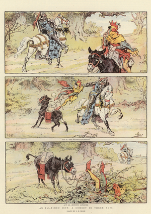 A comedy in three acts (colour litho)