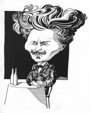 August Strindberg - caricature