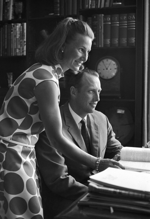 Skaugum August 9, 1969. Crown Prince Harald and Crown Princess Sonja invite the …, 1969 (photo)