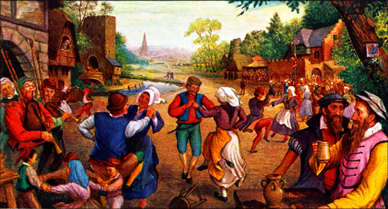 Pieter Bruegel and Hans Francken at a village fair