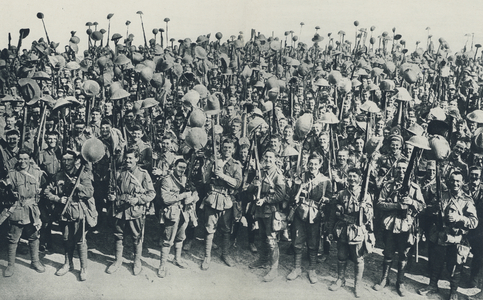 "Three Cheers for the King!" (b/w photo)