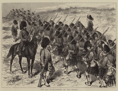 The 93rd Highlanders on the March (engraving)