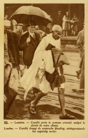 Mahatma Gandhi (sepia photo)