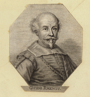 Guido Reni, or Guido Rhenus, Italian painter (engraving)
