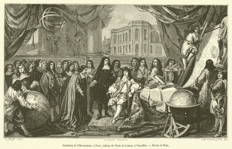 Fondation de l'Observatoire, a Paris (engraving)