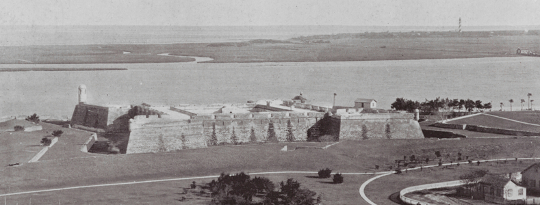Fort Marion, St Augustine (b/w photo)