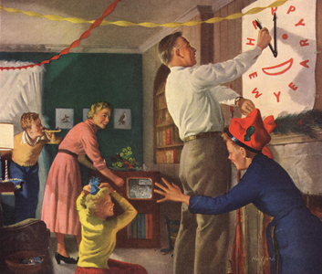 New Year's Eve Party Magazine, advert (detail), UK, 1940s