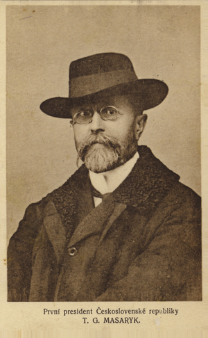 Tomas Garrigue Masaryk (b/w photo)