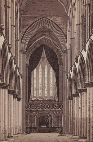 Glasgow: The Cathedral, Nave (litho)