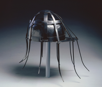 Cavalry Spider Helmet, 1600s (iron with black paint)  