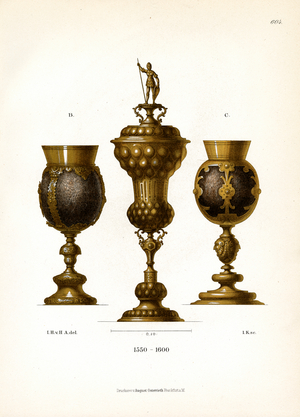 Renaissance Chalices and Ceremonial Cup (1550-1600) (chromolitho)