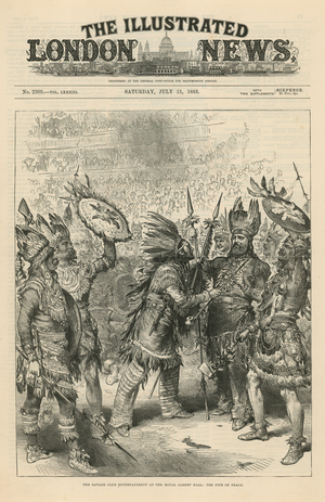 Savage Club entertainment at the Royal Albert Hall (engraving)