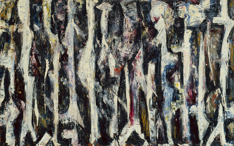 Promenade, 1947 (oil on masonite)