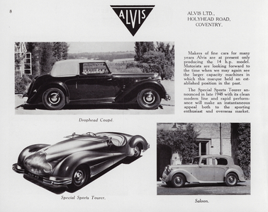 British Cars of 1949: Alvis (b/w photo)