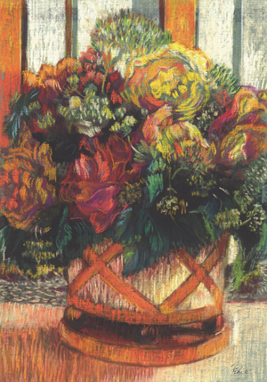 Very Mixed Bouquet (pencil and pastel)