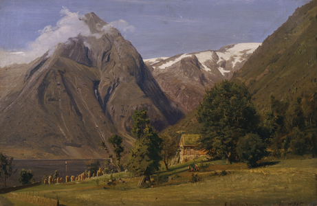 Summerday, Balestrand, 1865 (oil on canvas) 