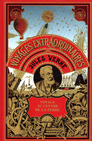 facsimile of the novel "Journey in the Center of the Earth " by Jules Verne