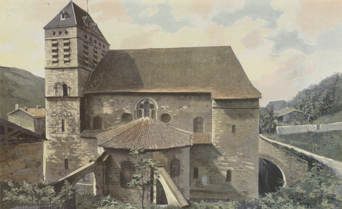 Saint-Chef, Eglise, Cote de l'abside (colour photo)