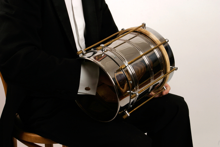 Cuica in playing position