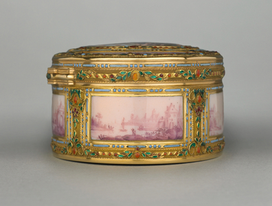 Snuff box, Hanau, c. 1780-85 (gold & enamel)