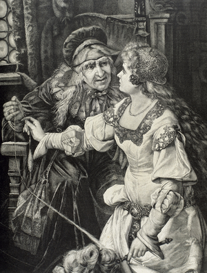 Charles Perrault (1628-1703). The Beauty Sleeping in the Wood (engraving)