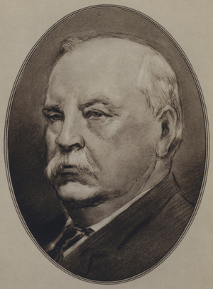 Portraits of American Statesmen: Grover Cleveland (litho)