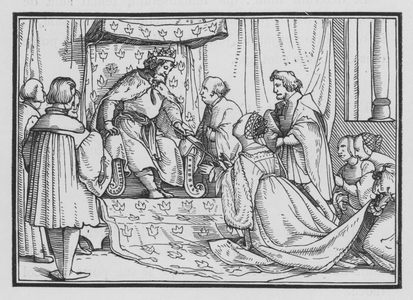 Esther is Crowned Queen, Esther II, 17 (engraving)