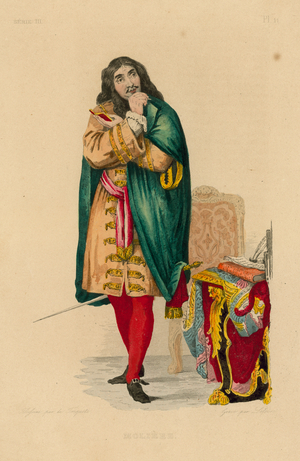 Moliere (coloured engraving)
