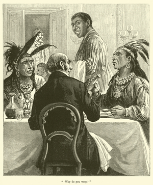 "'Why do you weep?'" (engraving)