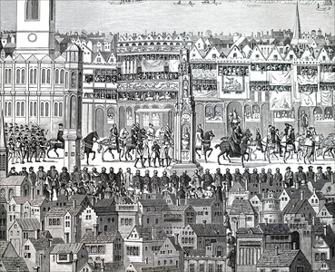 The coronation procession of King Edward VI.