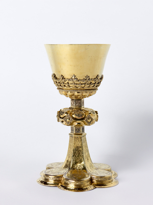 Chalice for the Holy Ghost hospital in Frankfurt, 1st quarter 16th century (silver, gilded)