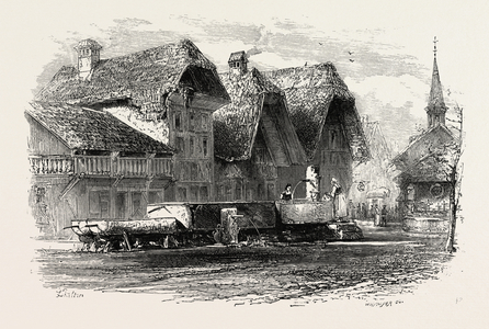 Escholtzmatt, Bernese Oberland, Berner Oberland, Switzerland, 19th Century Engraving