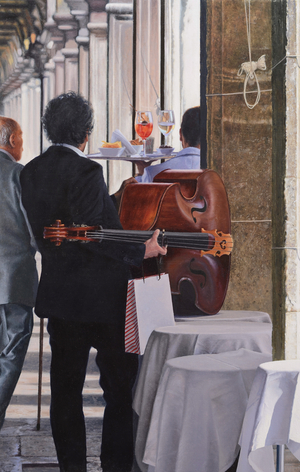 Piazza San Marco (oil on panel)