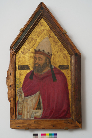 Saint Silvester (tempera on panel) 