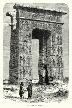 Propylon at Karnak (engraving)