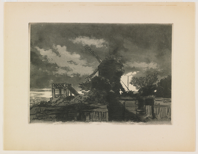 La fin de Montmartre, 1905 (etching & aquatint) 